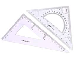 Oixxaf Cxp002 Large Triangle Ruler Square Set Protractor 2 Pieces