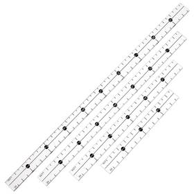 Diy-wh0430-741-us13 Olycraft 4pcs Acrylic Grid Ruler 4/6/8/10 Inch Quilting Template Rule
