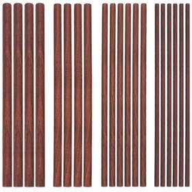 Olycraft Wood-oc0004-06c-us13 Olycrfat 20pcs 4 Size Walnut Dowel Rods 9.8 Inch Long Wood Sticks