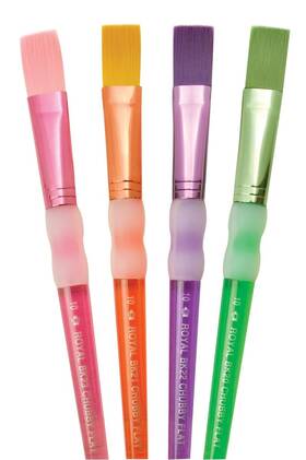 Omnia 133956 Royal Brush Bk689 4-piece Big Kids Choice Chubby Arts And Crafts Set F