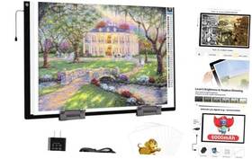A1-d23 One Day Tech Co. A1 Large Light Pad For Diamond Painting Led Tracing Box With 3 Color