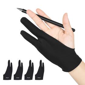 Otraki Otrk Paint Gloves 4set Bk 4 Pack Artist Drawing For Digital Tablet Paper Sketching Medium