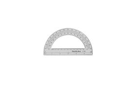Pacific Arc 038236025405 Arcs 6 Inch Plastic Protractor Clear Ruler 180