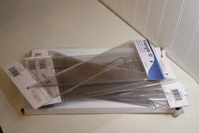 2030tg-10 Pacific Arc 12 Pack - Drafting Triangle 10-inch Clear Acrylic