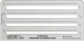 Pacific Arc 313023963901 - Freehand Lettering Aid Template Stencil For Professional Or Scho