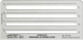 Pacific Arc 313040920901 - Freehand Lettering Aid Template Stencil For Professional Or Scho