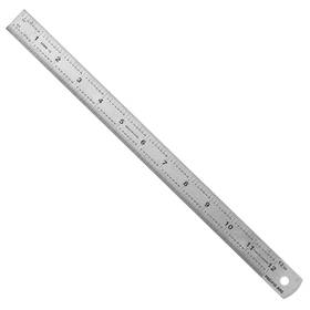Eeem-12 Pacific Arc Stainless Steel Ruler Inch And Metric With 32nd 64th Graduat