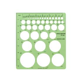 Pt-145 Pacific Arc Professional Circle Guide Template 45 Total From 1/16 Inc