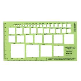 Pt-339 Pacific Arc Squares Template Guide 39 Ranging From 1/16 Inch To 1 An