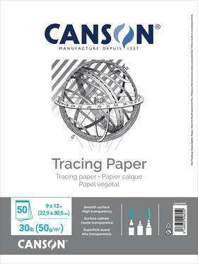 5a0024n8-1g812 Pacon 3 Pack Canson Artist Series Tracing Paper Pad 9 Inch X12 -50 Sheets