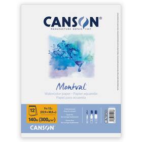 5a00367r-1h7h6 Pacon Canson Artist Series Montval Watercolor Pad 9 Inch X12 -fold Over 12 Sheets - 5a00367