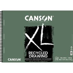 5a003699-1h7dx Pacon Canson Recycled Drawing Pad 18 Inch X24 -side Wire 30 Sheets -