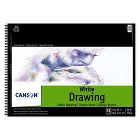 5a0036sv-1h7yg Pacon Canson Artist Series Drawing Paper Pad 18x24 Inch-side Wire Binding 24 Sheet - 5