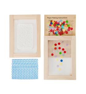 Paperry 768523163618 A6 Paper Making Screen Kit Papermaking With Pine Wood Mould And Deckle Set C