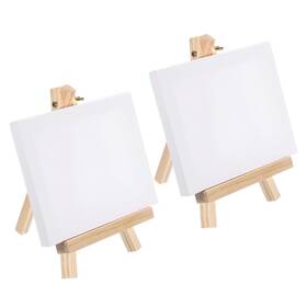 Pta230807tt000835 Patikil 6 Inch X 8 Canvas Easel Set 2 Mini Stretched Display Canvases Panel