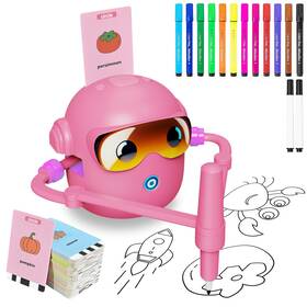 B0fk58nw7g Peledic Drawing Robot For Kids 100 Cards 12 Pens Voice Interactive Ed