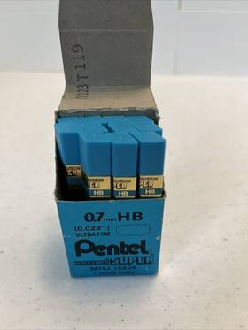 372193 Pentel 132 Mechanical Pencil Super Refill Leads .7mm B 11 Tubes/12 Per Tube