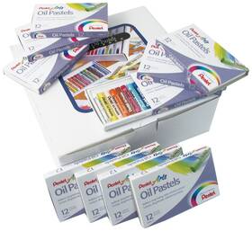 B005ixe8y8 Pentel Arts Oil Pastels Class Pack - Brilliant Fade-resistant Long-lasting Col