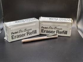 Zer-2 Pentel Clic Eraser Refills And Retractable Pen 21 Packs Of 2