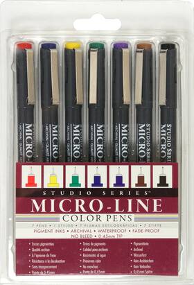 316769 Peter Pauper Press Studio Series Micro-line Colored Pen Set - Brand New
