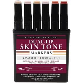322005 Peter Pauper Press Studio Series Skin-tone Dual Tip Alcohol Markers - Brand New