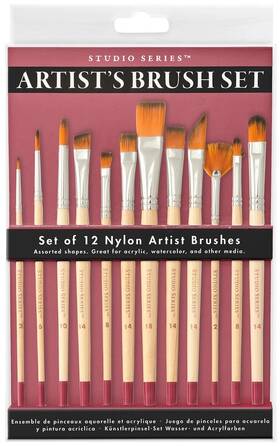 322272 Peter Pauper Press Studio Series Artists Brush Set - Brand New