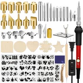 Wlbb20190927 Petuol Wood Burning Kit For Beginners 73pcs Professional Pen And Acces