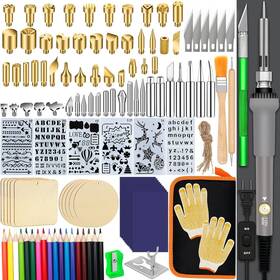 Wlbb20201013dlt Petuol 137pcs Wood Burning Kit Diy Creative Tool Set Soldering Woodburning Pen With