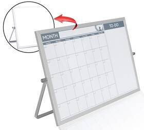 Ddwb-2 Phoenix Planner Small Double Sided White Board Calendar - Mini Portable Desktop Dry Erase Boa