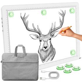 Pha3-60-w Phylosal Magnetic A3 Light Pad With Bag Super Bright Box Side Button Diam