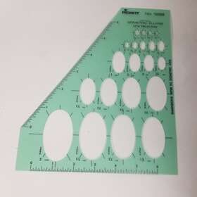 1268 Picket Isometric Ellipse Template 35 16ft Projections Pickett