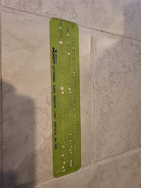 Pickett 014173156167 Modern Light Lettering Guide # 36 V-i -