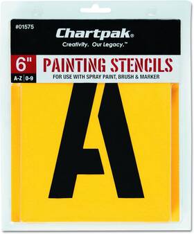 01575 /pickett Letter And Number Painting Stencils A-z 0-9 6 Inches H 35 Per Pack