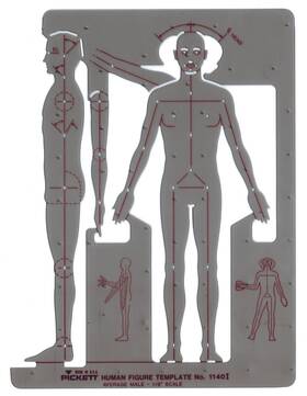 1140i Pickett Male Human Figure Template