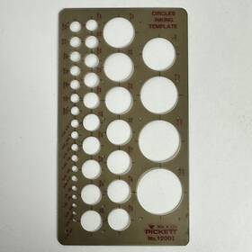 1200i Pickett Vintage Circles Inking Template Drafting Stencil