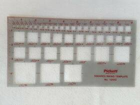 1205i Pickett No. Squares Inking Template - New Open Box
