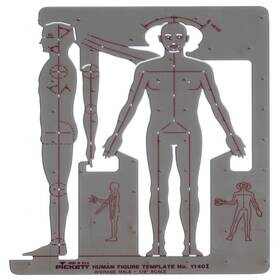 Pickett B01lxj9xb7 Male Human Figure Template 1140i