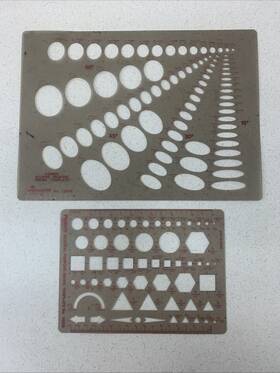1033i Pickett No.12691 Vintage Combination Ellipse Master Template 1269 And General Purpose