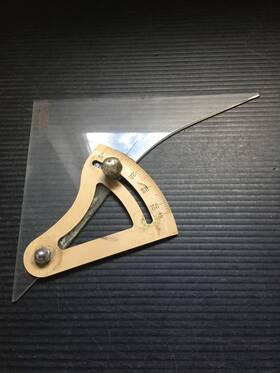70125 Plasticoid Vintage Bruning Adjustable French Curve Triangle Drafting Tool 70 125 6 Inch Acrylic