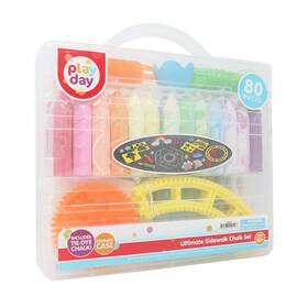 0918bwp-l Play Day Ultimate Sidewalk Chalk Set 80 Pieces Brand New
