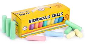 Playkidz 786138701681 48 Piece Sidewalk Chalk Assortment Of Colors Great For Playing Outdoors Comes