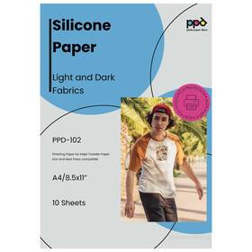 Ppd-102-10 Ppd Silicone Paper For Heat Transfer 8.5 X 11 Inch Protective Sheet Cover Fo