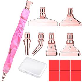 20220926008 Praise V Do Rose Gold Metal Stainless Steel Tip Diamond Painting Art Sticky Drill Dot Pen