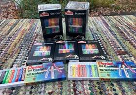 11671 Prang Fifteen Boxes 12 Sketcho Oil Pastel Art Crayons New Sealed 2 Bx Pentel