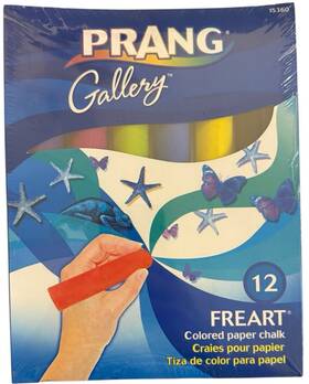 15360 Prang Chalk Non-toxic Sidewalk 4 L X 1 W Inches Assorted Colors Set Of 12 New