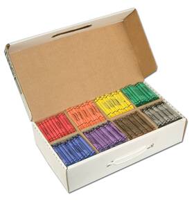 B0006hu7uu Prang 32350 Crayons Made With Soy 100 Each Of 8 Colors 800/carton