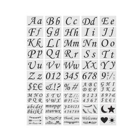 Per-awl-zxf0257-fbm Preshwous Letter Stencils For Painting 7.75ftft X 4.84ftft Calligraphy 50pcs Lar
