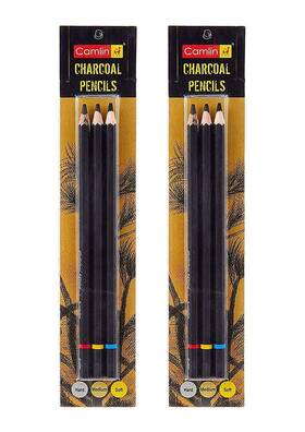 B0br7wvd2j Prisha A Gods Gift Camlin Charcoal Pencil Hard Medium Soft Pack Of 2 Artist Art And Craft Skecthing S