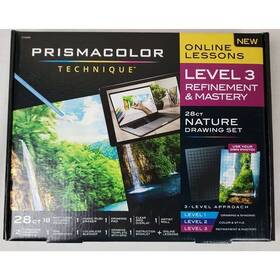 Prismacolor 070735008947 Technique Level 3 Refinement And Mastery 28 Ct. Nature Drawing Set