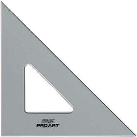 Pro Art 020268345149 Drafting Triangle 14-inch 45/90 Degrees Clear